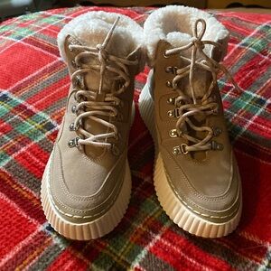 DOLCE VITA NATURAL LEATHER BOOTS
